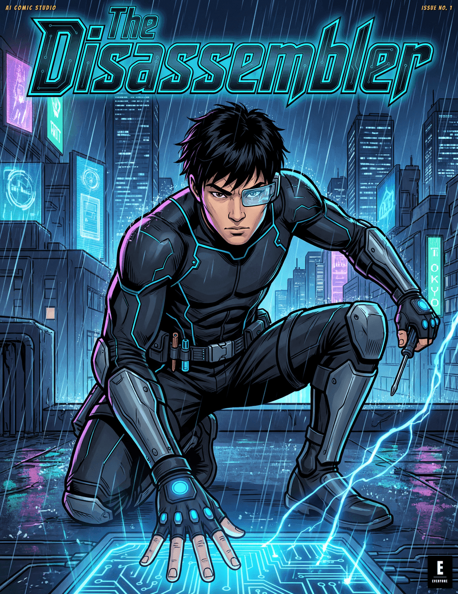 The Disassembler — Hero & Ink comic cover
