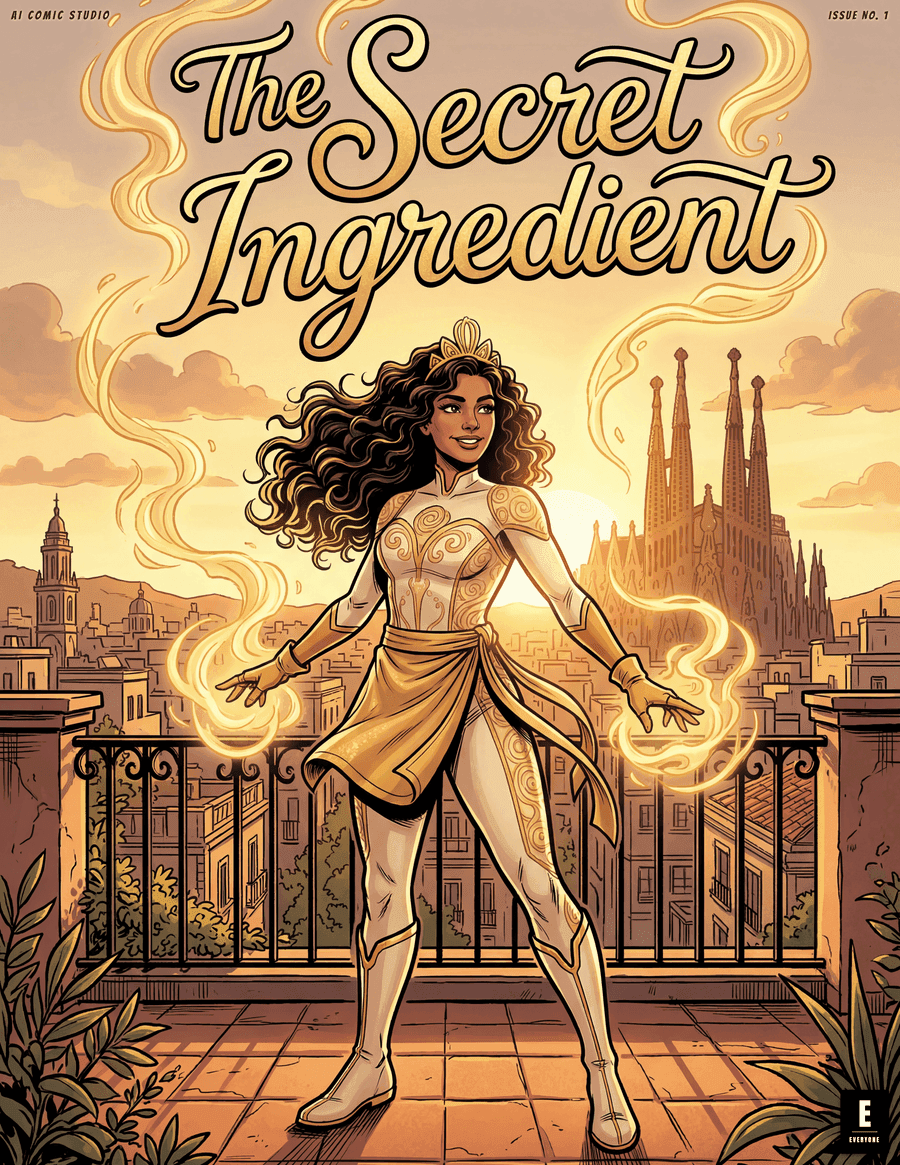 The Secret Ingredient — Hero & Ink comic cover